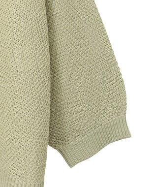 Green Parks かのこボートネック７分袖ニットプルオーバー Green
