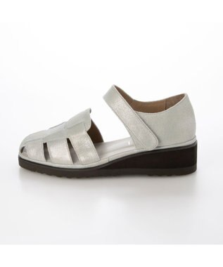 MODE ET JACOMO <D'ICI>ボリュームソールグルカサンダル シルバー