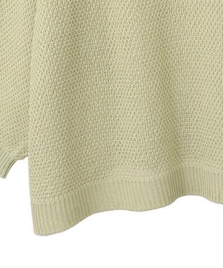Green Parks かのこボートネック７分袖ニットプルオーバー Green