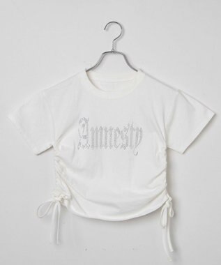 WEGO サイドドロストラインストーンT ホワイト