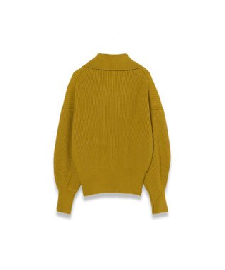 JOSEPH 【洗える】ニューカーディガンステッチオープンネックニット Amber