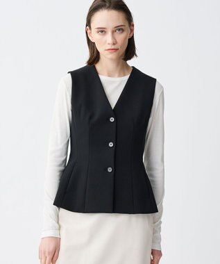 uncrave プルーフダブルクロス ジレ ブラック