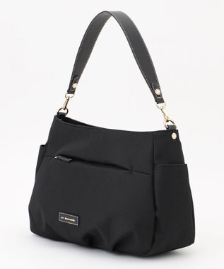 LA BAGAGERIE ポリエステルキャンバス　タックショルダー ブラック