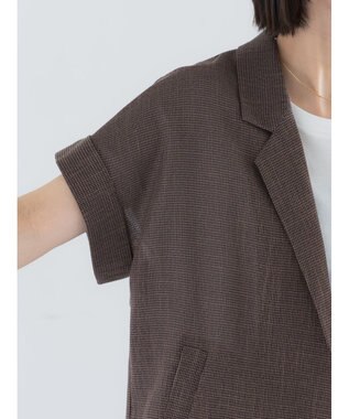 Te chichi カラミメッシュジャケット《2026 SUMMER LOOK item》 ブラウン