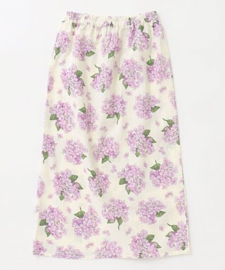 ANY KIDS ロング丈 浴衣 セット オフホワイト×アジサイ