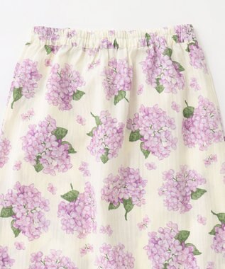 ANY KIDS ロング丈 浴衣 セット オフホワイト×アジサイ