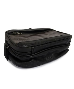 +RING 【プラスリング】【数量限定】メンズ向け  synthetic leather mini boston bag BLK SR403 黒