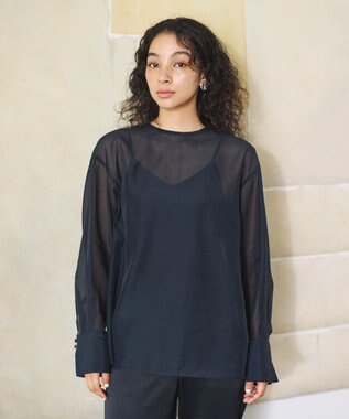  シアープルオーバーシャツ