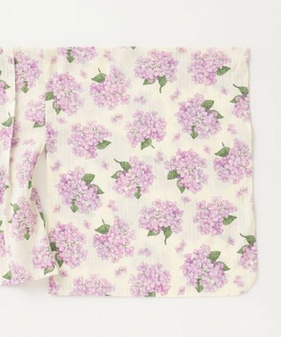 ANY KIDS ロング丈 浴衣 セット オフホワイト×アジサイ