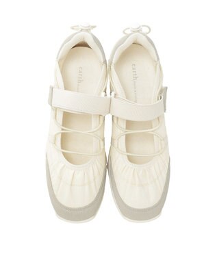 earth music&ecology 【予約】ドローコードスニーカー アイボリー