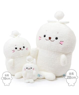 Mother garden しろたん お座り ふわふわ草 ぬいぐるみ 28cm -