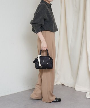 russet WOODLANDER 2WAYミニトートバッグ(CE-1668) Horse/BK