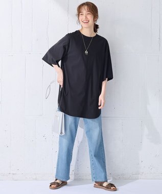 ANY オーバーシルエットブラウス ブラック