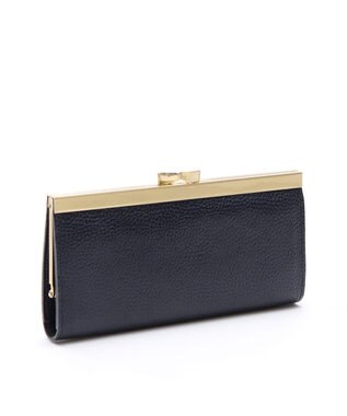 A.D.M.J. 【牛革】アールデコガマグチウォレット NAVY