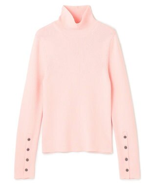 uncrave リブ ハイネックニット（uncrave STANDARD） ピンク