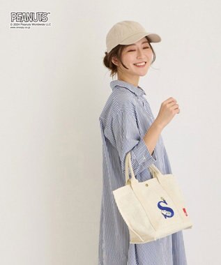 ROOTOTE 8597【スヌーピー】IP.デリ.ジュート.ピーナッツ-9D 02：S-アイボリー