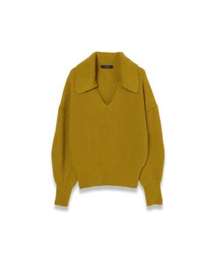 JOSEPH 【洗える】ニューカーディガンステッチオープンネックニット Amber