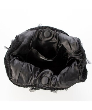 UNBILLION カカトゥ kakatoo / リボンモヘアクロッシェバッグ ブラック