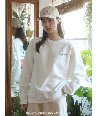 Green Parks ●ＤＯＯＮＡ！　ロゴｐｔルーズスウェット White