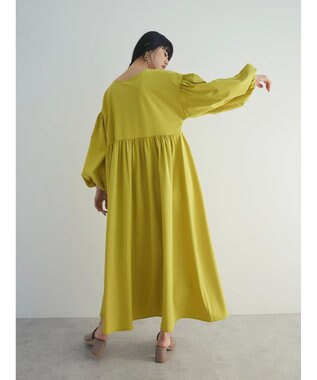 Green Parks armonia．２ｗａｙ袖ボリュームワンピース Yellow