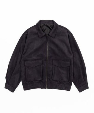 WEGO 【ユニセックス着用ITEM/MLサイズ展開】フライトジャケット ブラック中濃色