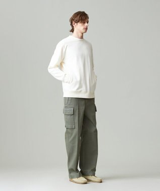 J.PRESS MEN 【J.PRESS PREMIUM JERSEY】クルーネック トレーナー ホワイト系