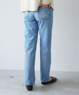 caqu modern straight レギュラーストレートデニムパンツ USED WASH 7years