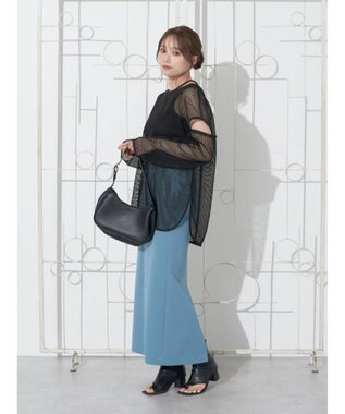 earth music&ecology ＳＥＴ２点メッシュプルオーバー＋タンクトップ Ivory