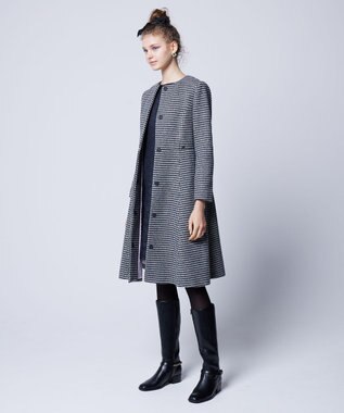 TOCCA 【消臭】RHYTHMIC PACE 千鳥柄コート ブラック系