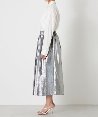 NAVE 【Nave】ホイルプリント スカート シルバー系