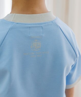 J.PRESS KIDS 【吸水速乾】【100-130cm】ポンチローマ ラグランＴシャツ サックスブルー系