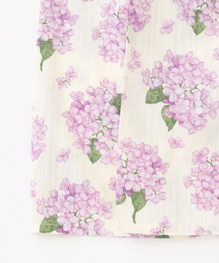 ANY KIDS ロング丈 浴衣 セット オフホワイト×アジサイ