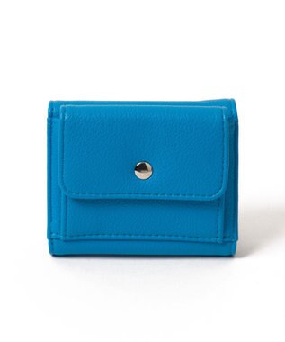 WEGO フラップミニウォレット ブルー