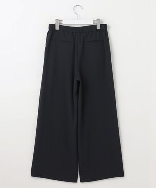J.PRESS LADIES L 【洗える・吸水速乾・接触冷感・セットアップ対応】Light ジョーゼット ワイド パンツ ダークネイビー系
