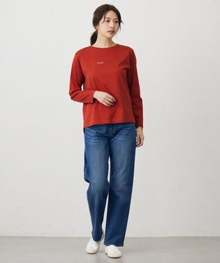 J.PRESS LADIES L ロゴ Tシャツ オレンジ系