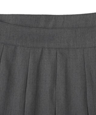 Green Parks ■ＷＩＴＨ　ＫＵＲＵＭＩ．Ｎ　プリーツロングスカート Charcoal Gray