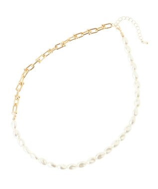 Green Parks ｅｖｅｒｙ　ｗａｌｋ．バロックパールショートネックレス Gold