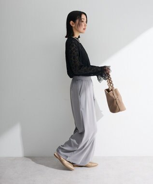 Green Parks 総レースプルオーバー Black