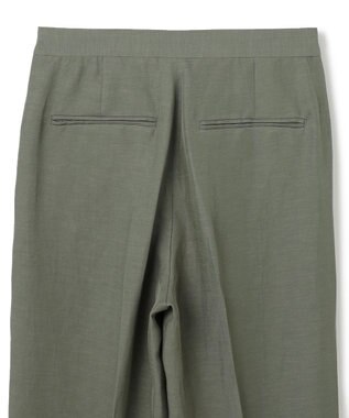 BEIGE， 【洗える】BERNARD / リネンストレートフルレングスパンツ Olive