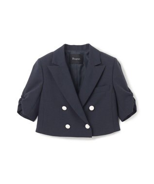 GRACE CONTINENTAL ショートテーラージャケット ネイビー