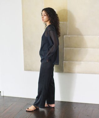 #Newans シアープルオーバーシャツ ネイビー系