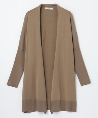 【洗濯機可】リブスリーブカーディガン