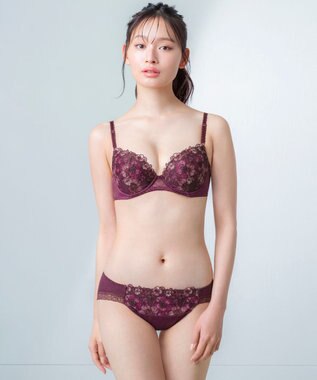 Wing 【ナチュラルアップブラ】 AA~Gカップ展開 ふっくら自然なまるみでバストアップ KB2060 ウイング／ワコール ワイン