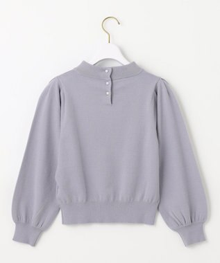 ANY SIS S 【低身長企画】バックパール調ポイント ニット ラベンダー