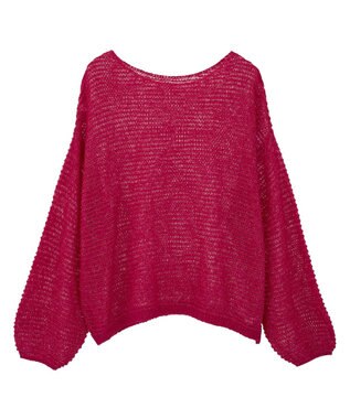 earth music&ecology ふんわりシアープルオーバー Red