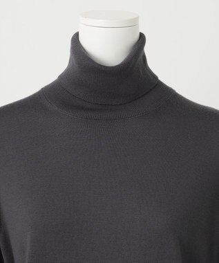 23区 S 【R(アール)】ウーステッドウールカシミヤ タートルネックニット グレー系