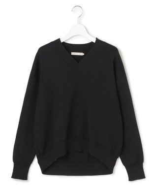 ICB L 【先行予約】 コットンポリエステルスムース Vネックニット