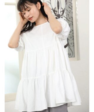 Green Parks ・ＥＬＥＮＣＡＲＥ　ＤＵＥ　ティアードチュニック Off White
