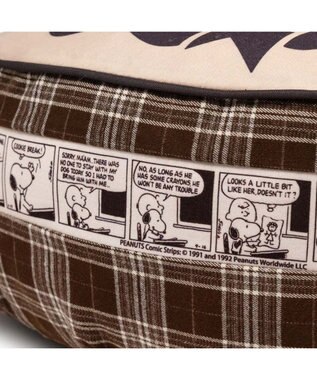 PET PARADISE スヌーピー クッション 《ブラザー》 M ブラウン