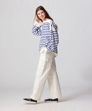 LENO CARGO TROUSERS / カーゴパンツ WHITE